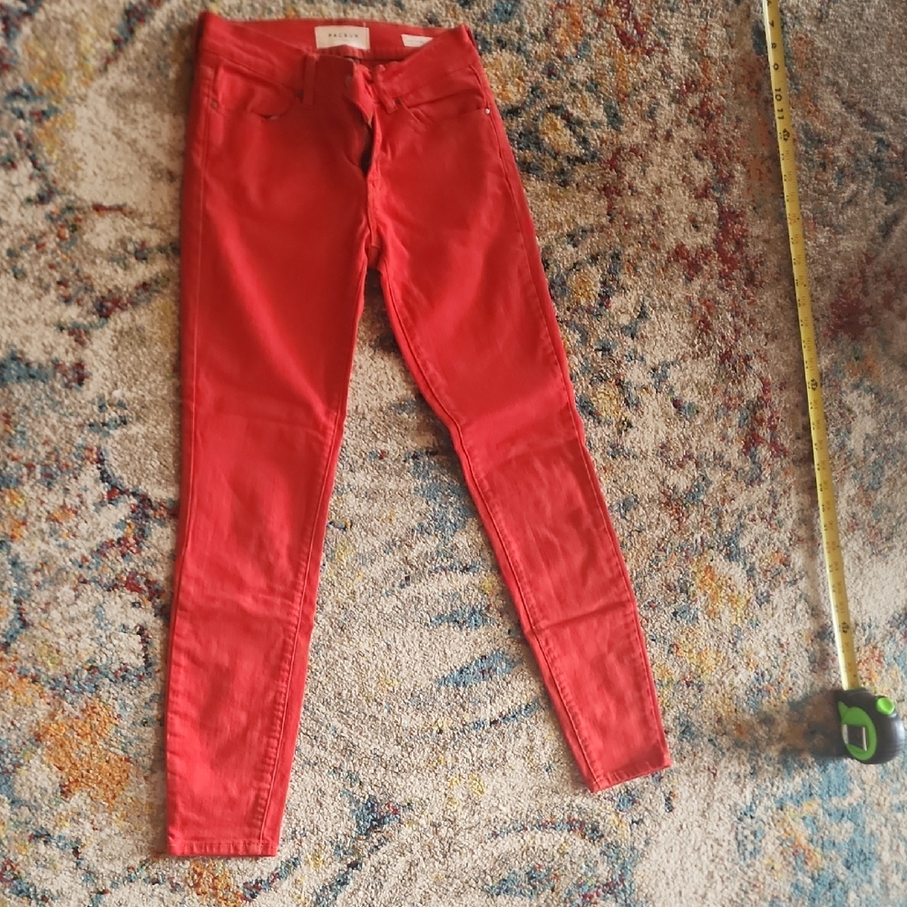 PacSun  Red Super Stretch Jeans